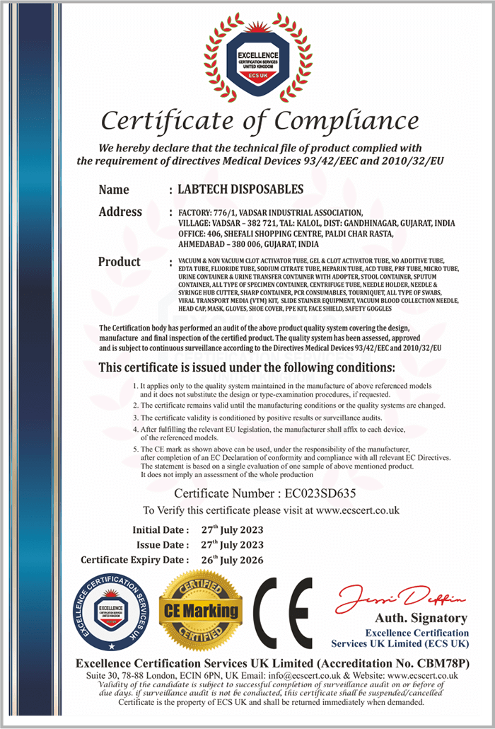 Quality Certificates