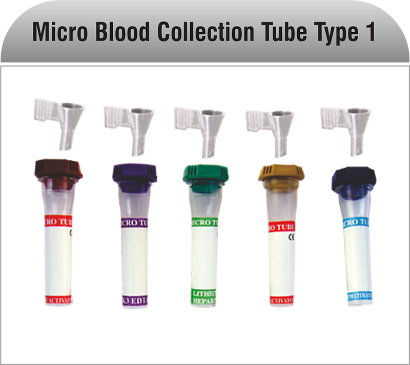 Manufacturer of Micro Blood Collection Tube Type 1 in India