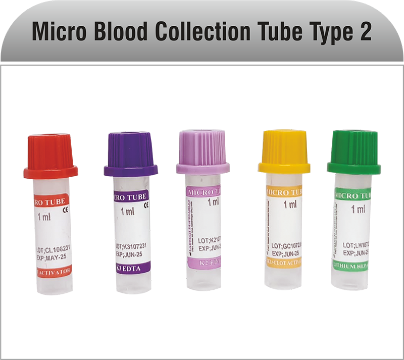 Manufacturer of Micro Blood Collection Tube Type 2 in India