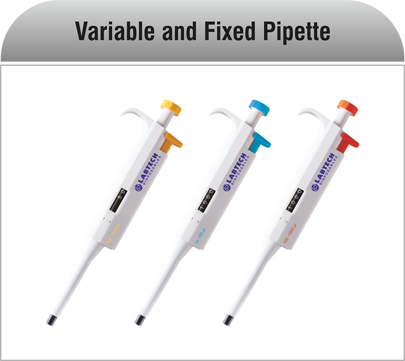 Manufacturer of Variable and Fixed Pipette in India
